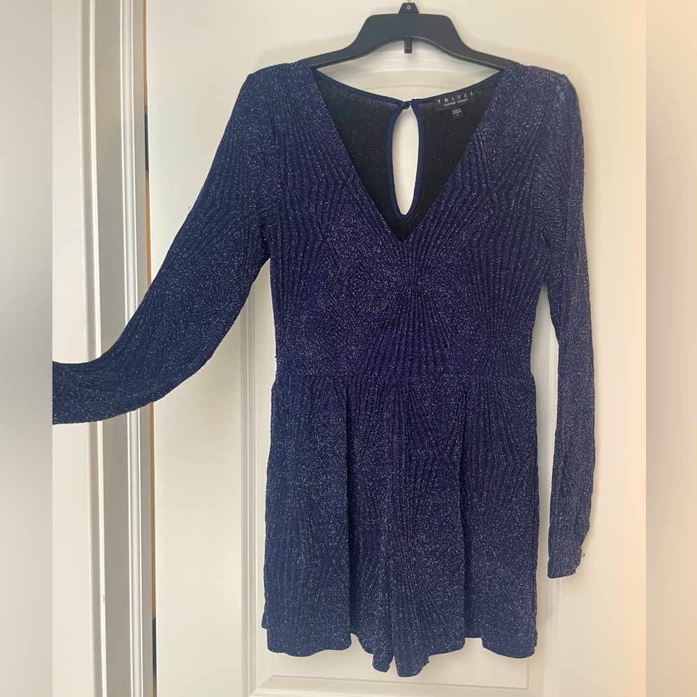 Trixxi dark blue sparkly romper - perfect for Taylor Swift Midnights!